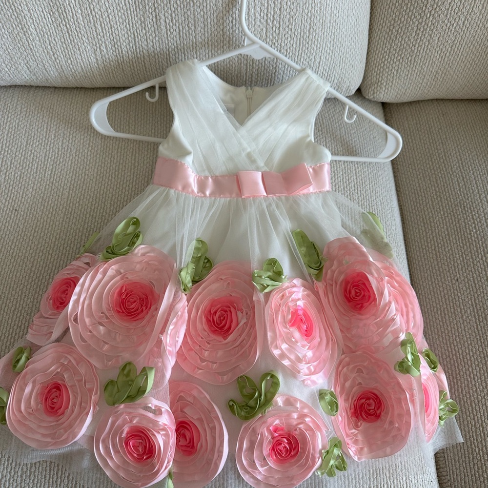 Bonnie Jean Toddler floral Formal dressy party dress